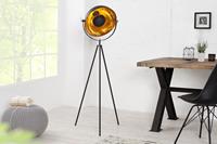 Vloerlamp Nassau 140cm zwart goud