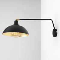 ALDEX Wandlamp 1036, 1-lamp, zwart-goud