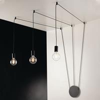 Eco-Light Hanglamp Habitat decentraal, 3-lamps, zwart