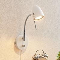 Lindby Heyko LED-Wandleuchte mit Stecker, dimmbar