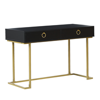 Sidetable zwart/goud WESTPORT