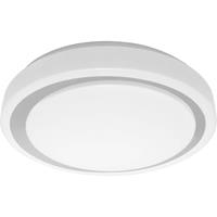 Ledvance SMART+ LED MOON ROUND Wand- und Deckenleuchte Tunable White WiFi Ø 38 cm Kunststoff Grau