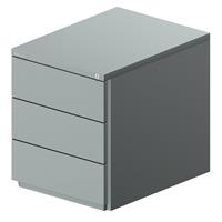 bisley Rollcontainer OBA 3S - Silber