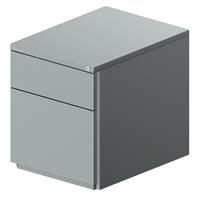 bisley Rollcontainer OBA 1S1HR - Silber