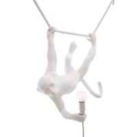 Seletti Monkey Swing Pendelleuchte Weiß