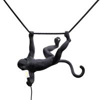 Seletti Monkey Swing Pendelleuchte Schwarz Außenbereich