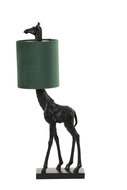 Light&Living Tafellamp 26x16x61 cm GIRAFFE zwart incl. velvet lampenkap