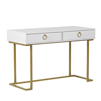 Beliani Sidetable wit/goud WESTPORT