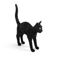 Seletti Jobby The Cat Tischlampe Schwarz