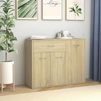 vidaXL Dressoir 88x30x70 cm spaanplaat sonoma eikenkleurig