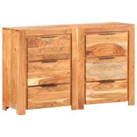 vidaXL Ladekast 118x33x75 cm massief acaciahout