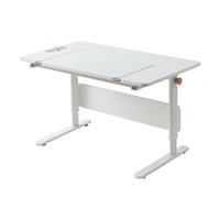 Flexa STUDY Schreibtisch "Moby Middle Up" mit geteilter Tischplatte, höhen- und neigungsverstellbar in weiß