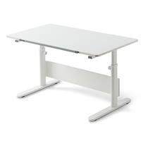 Flexa STUDY Schreibtisch EVO mit voller Tischplatte, höhen- und neigungsverstellbar in weiß