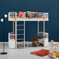 Oliver Furniture Hochbett Wood Collection Eiche 90x200 cm