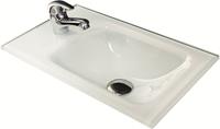 fackelmann Gäste-WC Glaswaschbecken 45 x 25 cm (82397)