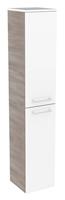 fackelmann Lima Hochschrank 30,5 x 160,5 x 32 cm, Weiß / Steinesche (84853)