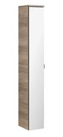 fackelmann Luxor Hochschrank 20 x 140 x 26 cm, Anschlag links, Spiegel / Steinesche (79870)