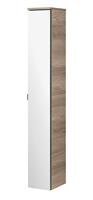 FACKELMANN Hochschrank LUXOR mit Spiegel / Badschrank mit Soft-Close / Maße (B x H x T): ca. 20,5 x 139,5 x 26,5 cm / Schrank fürs Bad mit 1
