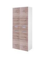 schildmeyer Daytona Hochschrank, 65 cm, eiche-natur/weiß