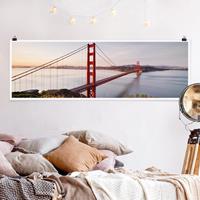 Klebefieber Panorama Poster Architektur & Skyline Golden Gate Bridge in San Francisco
