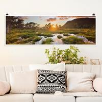 Panorama Poster Natur & Landschaft Tverrdalsbekken in Norwegen