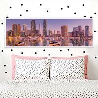 Klebefieber Panorama Poster Architektur & Skyline Dubai Skyline und Marina