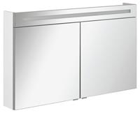 fackelmann B.clever Spiegelschrank 120 cm, 2T, Weiß