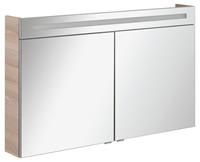 fackelmann B.clever Spiegelschrank 120 cm, 2T, Alaska Esche