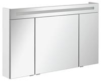 fackelmann B.clever Spiegelschrank 120 cm, 3T, Weiß