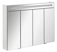 fackelmann Twindy Spiegelschrank 110 x 78,5 cm, Weiß (80093)