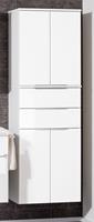 fackelmann Kara Hochschrank 61 x 176 cm, Weiß (80925)