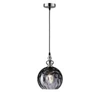 Fischer&honsel - Kleine Pendelleuchte uller mit Glaskugel Rauchglas ø 20cm