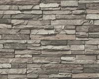Klebefieber Mustertapete A.S. Création Best of Wood`n Stone 2nd Edition in Creme Grau Schwarz - 958331