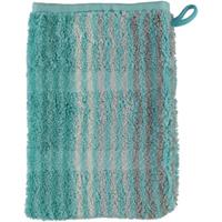 Cawö Cawö Cashmere Streifen Washandje Munt 16x22
