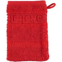 cawö Noblesse Uni 1001 - Farbe: 203 - rot Waschhandschuh 16x22 cm