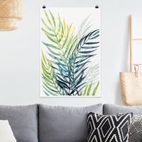 Klebefieber Poster Blumen Tropisches Blattwerk - Palme