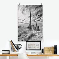 Klebefieber Poster Architektur & Skyline Dubai Super Skyline