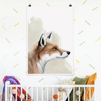 Klebefieber Poster Tiere Waldfreunde - Fuchs