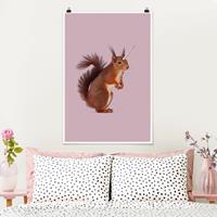 Klebefieber Poster Tiere Einhörnchen