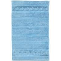 cawö Noblesse Uni 1001 - Farbe: 188 - mittelblau Gästetuch 30x50 cm