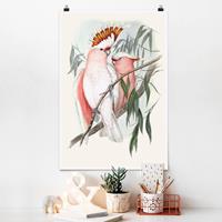 Klebefieber Poster Tiere Pastell Papageien I