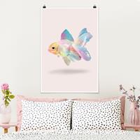 Klebefieber Poster Fisch in Pastell