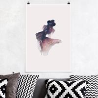 Klebefieber Poster Fisch mit Galaxie