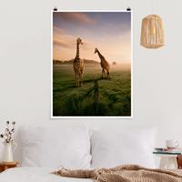 Klebefieber Poster Tiere Surreal Giraffes