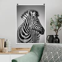 Klebefieber Poster Tiere Zebra Baby Portrait II