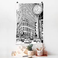 Klebefieber Poster Architektur & Skyline Stadtstudie - Flatiron Buidling