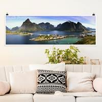 Klebefieber Panorama Poster Natur & Landschaft Nordisches Paradies