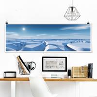 Klebefieber Panorama Poster Natur & Landschaft Gletscherlauf