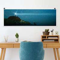 Klebefieber Panorama Poster Natur & Landschaft Leuchtturm