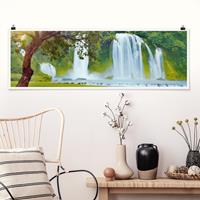 Klebefieber Panorama Poster Natur & Landschaft Paradise on Earth